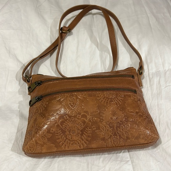 NWOTS - SAK TOBACCO FLORAL - EMBOSSED RESEDA CROSSBODY BAG - Picture 4 of 17